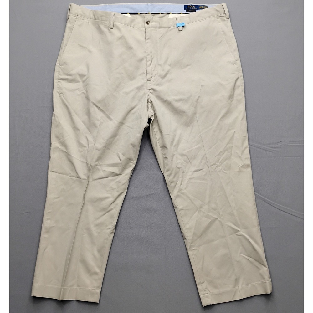 Polo Ralph Lauren Mens 44x30 fits(44x27) Stretch Classic Fit Chino Pants Khaki‎